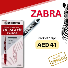 Ball Point AX5 Red 10pc